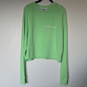Ost Light Green Cropped Top